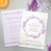 母の賛美ビーズはパープルアートを指導 招待状