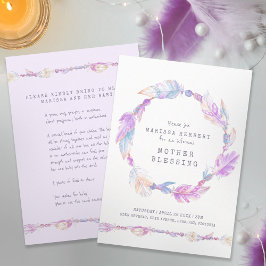 母の賛美ビーズはパープルアートを指導 招待状