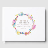 母の賛美ビーズはボーホカラフルを羽 ゲストブック (正面)