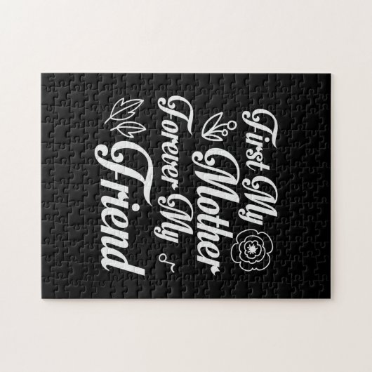 母の贈り物が私の母を永遠の私の友人 ジグソーパズル (横)