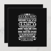 母の贈り物に育素晴らしてられた幸運な息子 シーズンカード (正面/裏面)