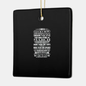 母の贈り物に育素晴らしてられた幸運な息子 セラミックオーナメント (左)