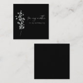 母の贈り物に黒い漆 ノートカード (正面/裏面)