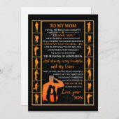 母の贈り物|母の愛を息子に伝える手紙 招待状 (正面/裏面)