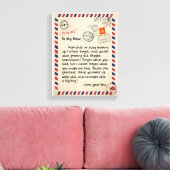 母の贈り物 |私の母に息子から愛する手紙 キャンバスプリント (インサイチュ (リビング))