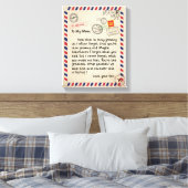 母の贈り物 |私の母に息子から愛する手紙 キャンバスプリント (インサイチュ (寝室))