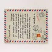 母の贈り物 |私の母に息子から愛する手紙 ジグソーパズル (横)