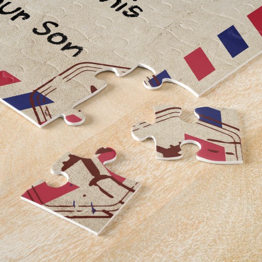 母の贈り物 |私の母に息子から愛する手紙 ジグソーパズル (側面)