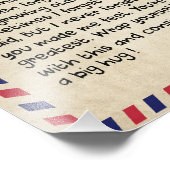 母の贈り物 |私の母に息子から愛する手紙 フォトプリント            (角)