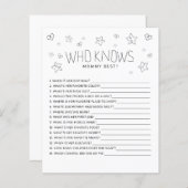 母の赤ちゃんモダンシャワーを知っているミニマリストの脚本 (正面/裏面)