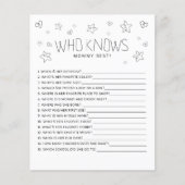 母の赤ちゃんモダンシャワーを知っているミニマリストの脚本 (正面)