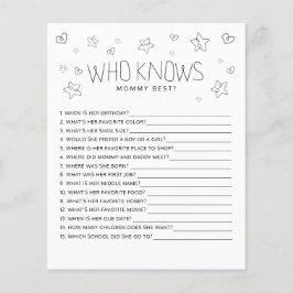 母の赤ちゃんモダンシャワーを知っているミニマリストの脚本