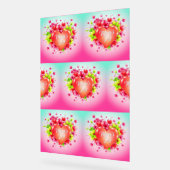 母の輝く喜びのハート アクリルサイン (傾斜)