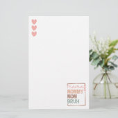 母の進化：ママからブルシュへ 便箋 (スタンド正面)