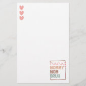 母の進化：ママからブルシュへ 便箋 (正面)