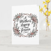 母の遺産は永遠に生き続ける カード (黄色い花)