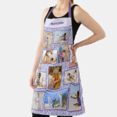 母の部族の家族の写真コラージラベンダー エプロン (インサイチュ)