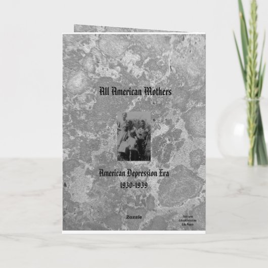 母の5 x 7カード カード (裏面)