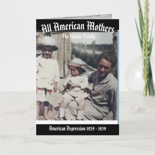 母の5 x 7カード カード (正面)