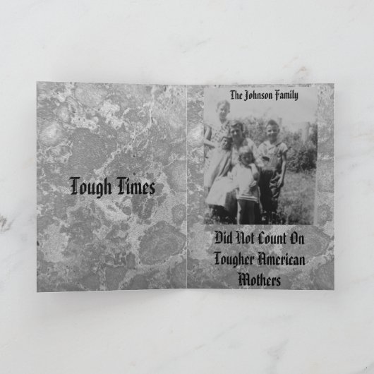 母の5 x 7カード カード (内部)