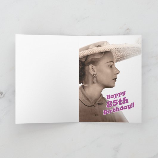 母の85番目の誕生日 カード (内部)