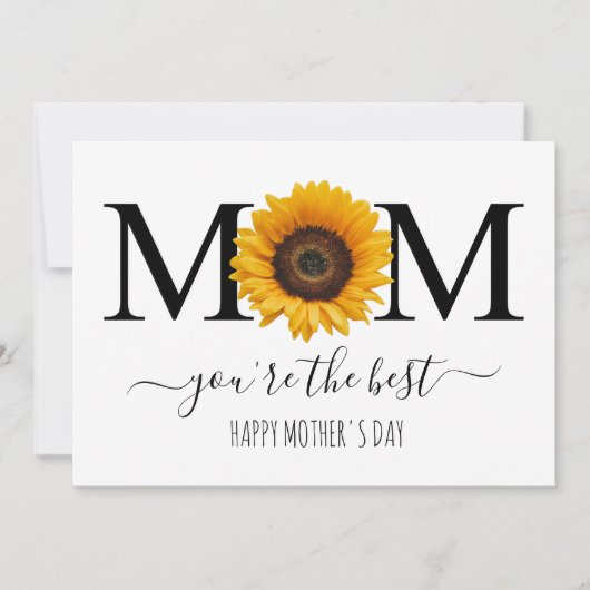 母はあなたは母親最高のの日パーソナライズされた カード (正面)