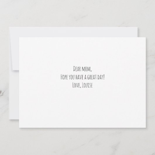 母はあなたは母親最高のの日パーソナライズされた カード (裏面)