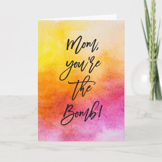 母はあなたは爆弾母の日 カード (正面)