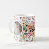 母はあなたは野生の花:写真パーソナライズされたマグカップ コーヒーマグカップ (正面左)