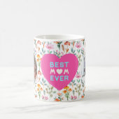 母はあなたは野生の花:写真パーソナライズされたマグカップ コーヒーマグカップ (中央)