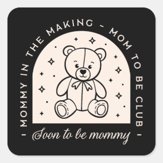 母はすぐにママの妊娠クラブかわいい スクエアシール