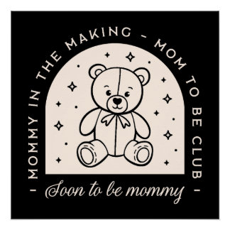 母はすぐにママの妊娠クラブブラックになる ポスター