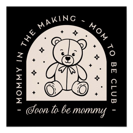 母はすぐにママの妊娠クラブブラックになる ポスター (正面)