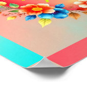 母はっきりしたハート炎 ポスター (角)