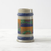 母はっきりしたブロッサム波 ビールジョッキ (中央)