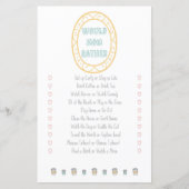 母はむしろ冒険ベビーシャワーゲーム (正面)