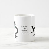 母はクリスチャンとして可愛い コーヒーマグカップ (中央)