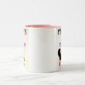 母はタイムアウトを必要とする – ワイン時間 ツートーンマグカップ (中央)