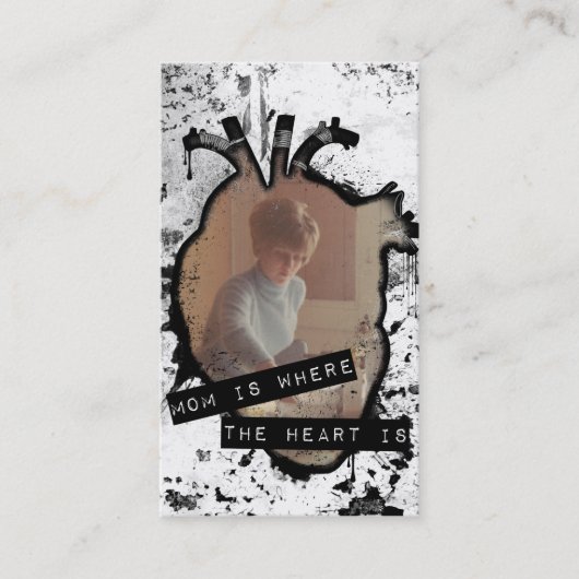 母はハート コーリングカード (正面)