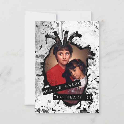 母はハート 招待状 (正面)