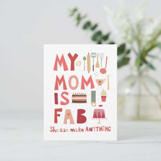 母はファブ ポストカード (スタンド正面)