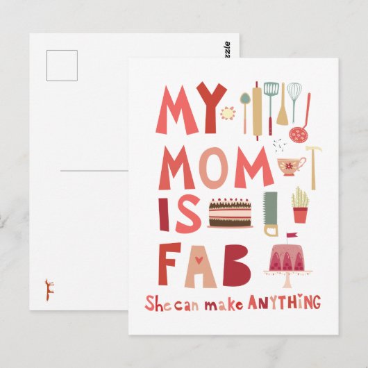 母はファブ ポストカード (正面/裏面)