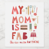 母はファブ ワインラベル (シングルラベル)