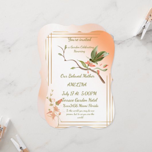 母は世界そのもの カード (正面/裏面インサイチュ)