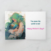 母は世界の母のデイカードを意味する サンキューカード (内部)