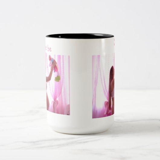 母は写真パーソナライズされたであり、母の日 ツートーンマグカップ (中央)