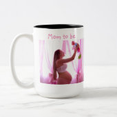 母は写真パーソナライズされたであり、母の日 ツートーンマグカップ (左)
