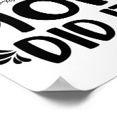 母は卒業した子供を誇りを持ったやった ポスター (角)