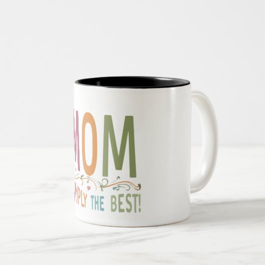 母は単にコーヒ最高のーマグギフト記事 ツートーンマグカップ (正面右)