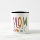 母は単にコーヒ最高のーマグギフト記事 ツートーンマグカップ (中央)